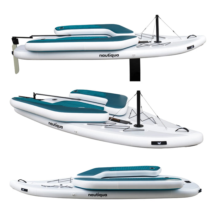 Nautiqua inflatable watercraft on a white background