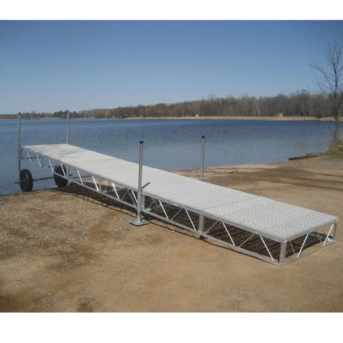 Patriot Docks Straight Roll-In Dock w/ Poly Decking - Aqua Gear Supply