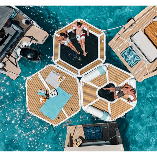 YachtBeach Party Zone 2.50 Hex Platform 8'2"x9'5" - Aqua Gear Supply