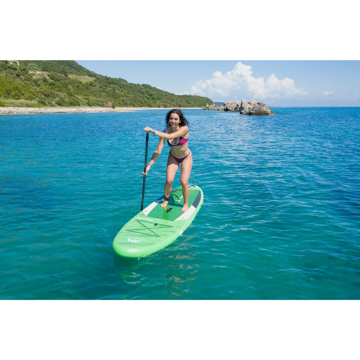 Aqua Marina Stand Up Paddle Board - BREEZE 9'10" - Inflatable SUP Package, including Carry Bag, Paddle, Fin, Pump & Safety Harness - Aqua Gear Supply