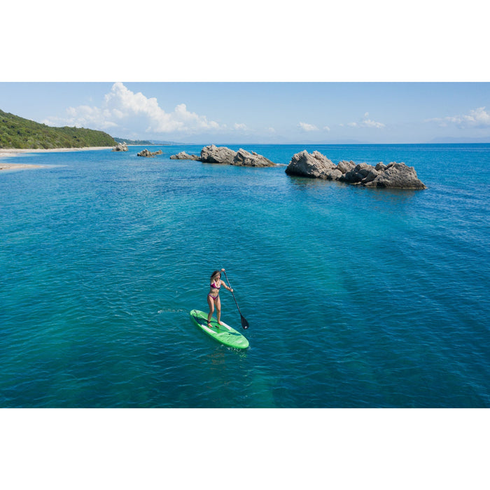 Aqua Marina Stand Up Paddle Board - BREEZE 9'10" - Inflatable SUP Package, including Carry Bag, Paddle, Fin, Pump & Safety Harness - Aqua Gear Supply