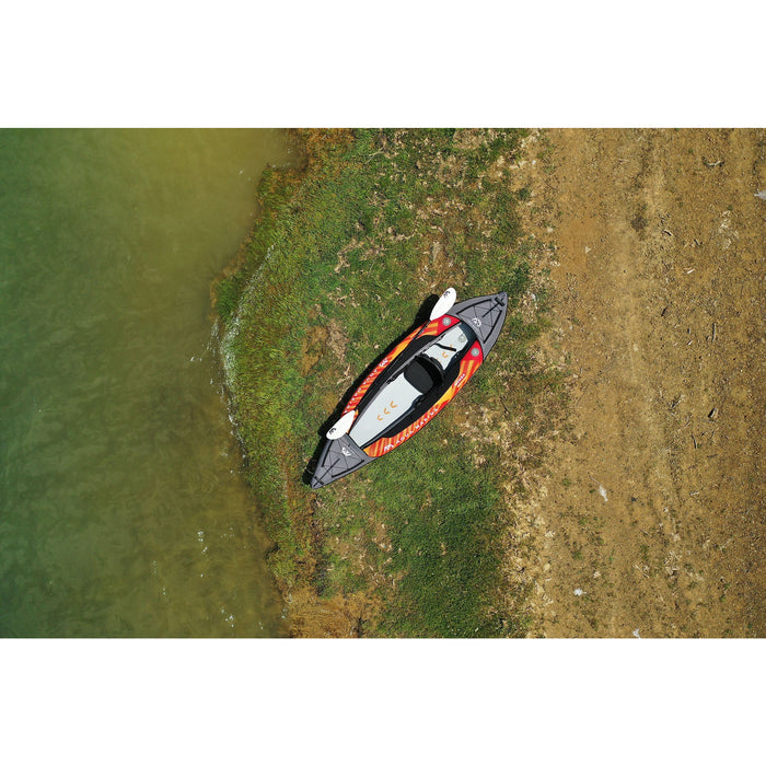 Aqua Marina TOURING KAYAK - MEMBA 10'10" - Inflatable KAYAK Package, including Carry Bag, Paddle, Fin, Pump - Aqua Gear Supply