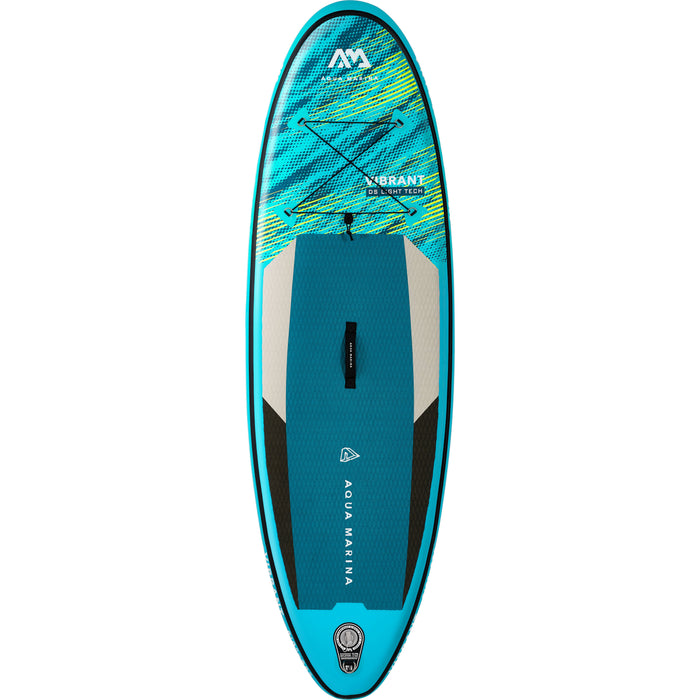 Aqua Marina Stand Up Paddle Board - VIBRANT 8'0" - Inflatable SUP Package, including Carry Bag, Paddle, Fin, Pump & Safety Harness - Aqua Gear Supply