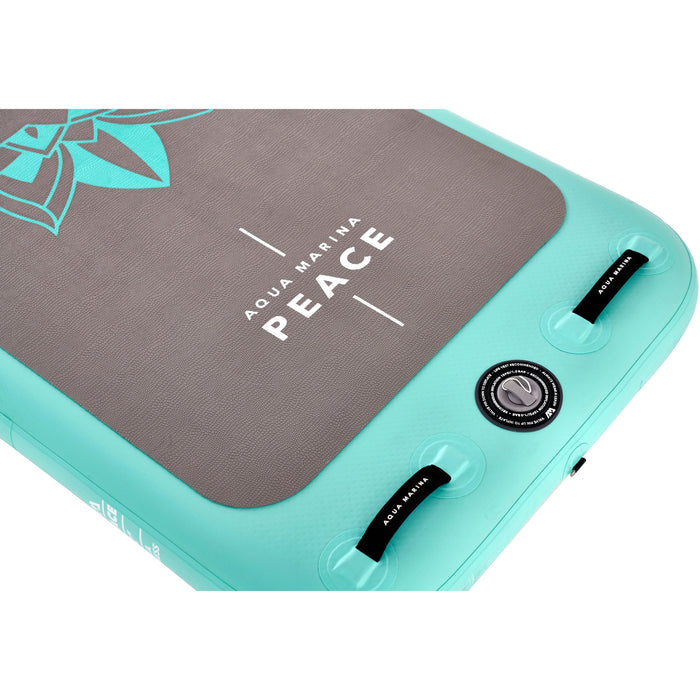 Aqua Marina Stand Up, Fitness Series, Yoga Paddle Board - PEACE 8'2" - Inflatable SUP Package, including Carry Bag, Paddle, Fin, Pump & Safety Harness - Aqua Gear Supply