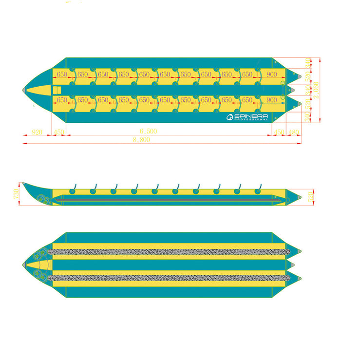 Spinera Professional Series The 20 Person Double Multi-rider Perfect for Camp Grounds, Resorts and Rental Businesses - Aqua Gear Supply