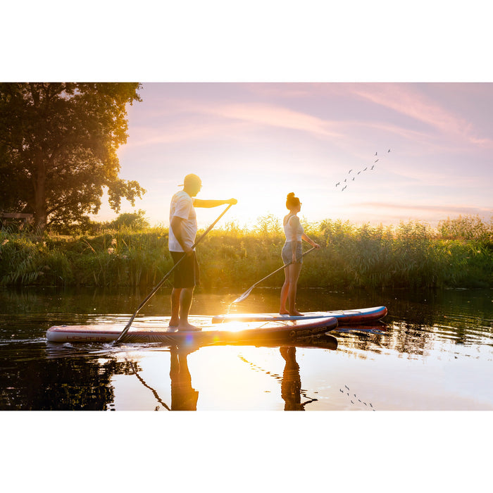 Spinera 9 Ft Inflatable Paddle Board -The "ULT Light SUP" With Water Resistant Backpack, Double Action Performance Pump, Paddle and more - Aqua Gear Supply