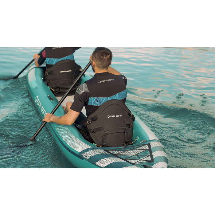 Spinera "Hybris 410"  2-Person Inflatable Kayak - With Heavy Duty Water Resistant Bag, Kayak Seat and more - Aqua Gear Supply
