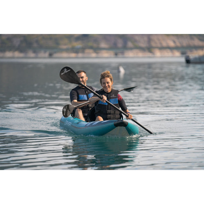 Spinera "Hybris 410"  2-Person Inflatable Kayak - With Heavy Duty Water Resistant Bag, Kayak Seat and more - Aqua Gear Supply