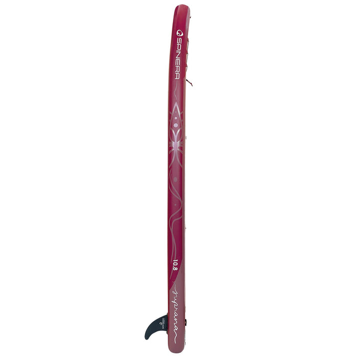 Spinera 10 Ft Inflatable Yoga Paddle Board - The "Suprana" Yoga SUP with Water Resistant Backpack, Paddle, Double Action Pump and Shoulder Carry Leash - Aqua Gear Supply