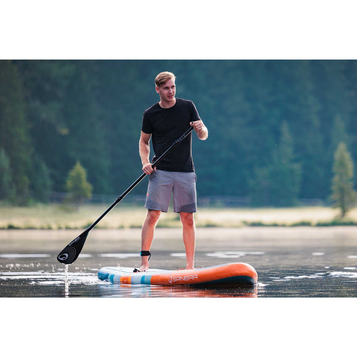 Spinera 12 Ft Inflatable Paddle Board - The "Supventure Sunrise" SUP with Water Resistant Backpack, Performance Paddle, Double-Stroke Pump and more - Aqua Gear Supply
