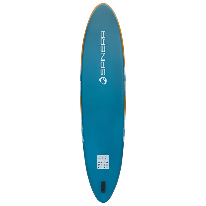 Spinera 12 Ft Inflatable Paddle Board - The "Supventure Sunrise" SUP with Water Resistant Backpack, Performance Paddle, Double-Stroke Pump and more - Aqua Gear Supply