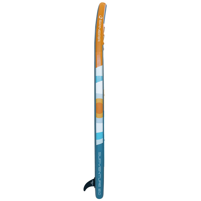 Spinera 12 Ft Inflatable Paddle Board - The "Supventure Sunrise" SUP with Water Resistant Backpack, Performance Paddle, Double-Stroke Pump and more - Aqua Gear Supply