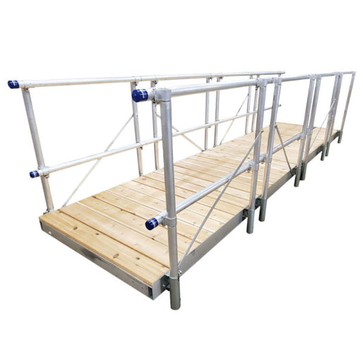 4'x16' Gangway Kit with Cedar Decking - Aqua Gear Supply