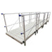 4'x16' Gangway Kit with Grey Aluminum Decking - Aqua Gear Supply