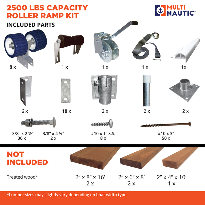 MultiNautic R-2500 Boat Ramp Kit