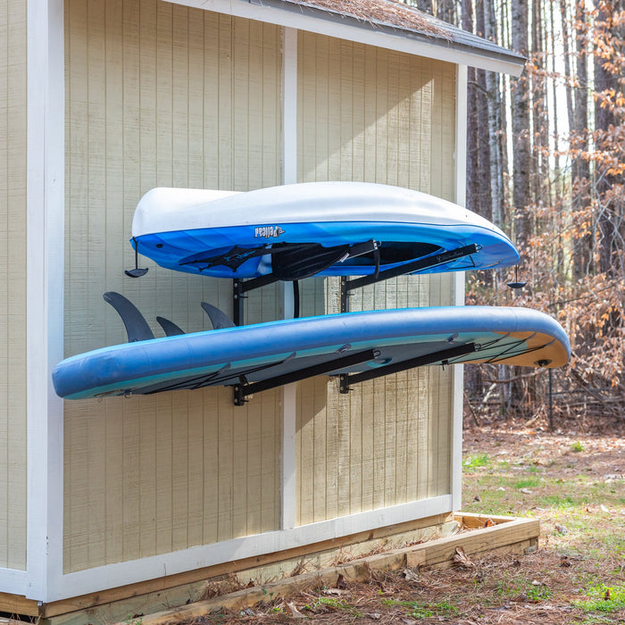 Shenandoah Kayak Storage | Outdoor Adjustable Rack | 2 Levels - Aqua Gear Supply