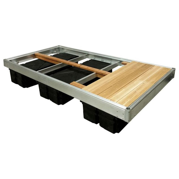 MultiNautic 5′ x 10′ Floating Dock w/ Western Cedar Decking - Aqua Gear Supply