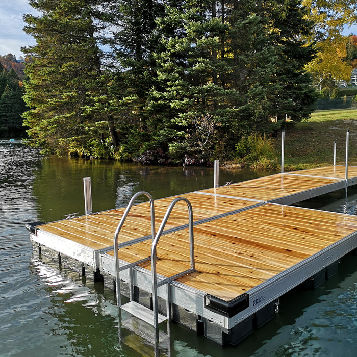 MultiNautic 5′ x 10′ Floating Dock w/ Western Cedar Decking - Aqua Gear Supply