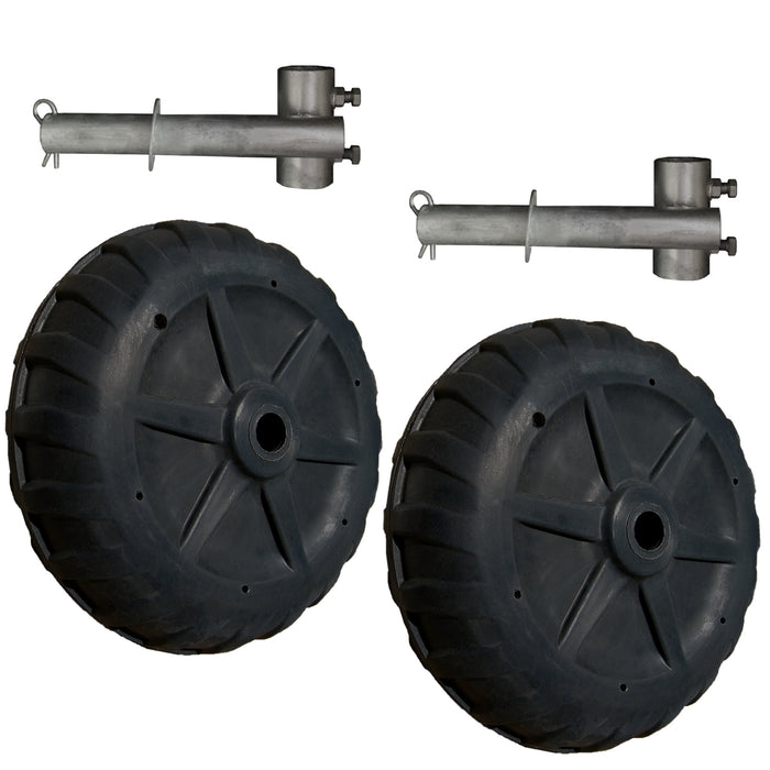 MultiNautic Roll-In Dock Wheels w/Steel Hubs (2-pack) - Aqua Gear Supply