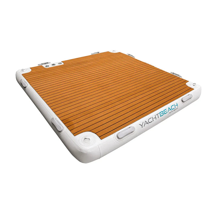 YachtBeach Premium Teak Mat 6'8" X 6'8"