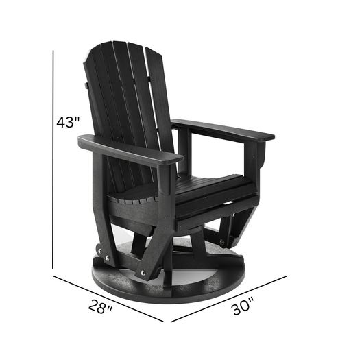 SoPoly St Simons Swivel Glider Chair - Aqua Gear Supply