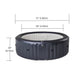 MSPA, CARLTON, MUSE SERIES, Self-Inflatable Hot Tub & Spa, Hydromassage Jets & Air Bubble System, Round - 4 Persons - Aqua Gear Supply