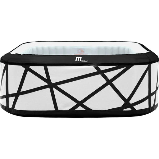 MSPA SOHO, PREMIUM SERIES, Inflatable Hot Tub & Spa, 132 Air Bubble System, One Piece Quick Setup, Square - 6 Persons - Aqua Gear Supply 