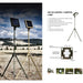 TRU De-LIGHT WHITENIGHT Multipurpose Solar / AC / DC - Garden, Camping Main Light + 3 Independent Detachable Multi Mode Side Lights / Tripod + Carrying Bag - Aqua Gear Supply