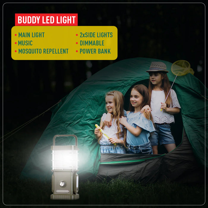 TRU De-LIGHT BUDDY Dimmable Lamp / Power Bank / Bluetooth Speaker / Independent Side Lamps - Music / Decoration - All-In-One - Aqua Gear Supply