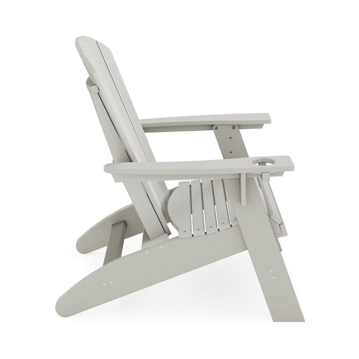 SoPoly St Simons Curved Back Adirondack Chair - Aqua Gear Supply