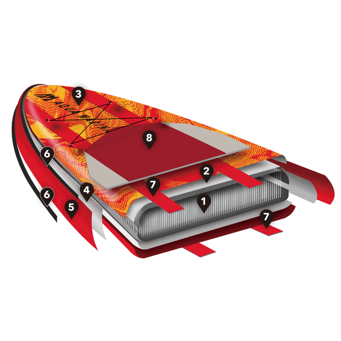 Aqua Marina RACE 12'6" Inflatable Paddle Board Racing SUP - Aqua Gear Supply
