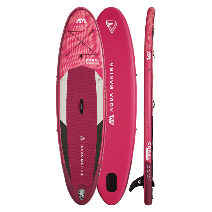 Aqua Marina CORAL 10'2" Inflatable Paddle Board All-Around Advanced SUP - Aqua Gear Supply