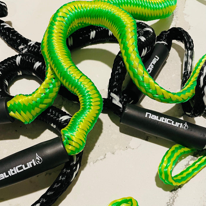 NautiCurl Bungee Boat Ropes - Shock Absorbing (2 Ropes)