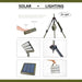 TRU De-LIGHT WORK & PLAY AT NIGHT Multi Configuration, Solar, LED High Lumen, Flood-Light (3450 Lumen Total) - Aqua Gear Supply