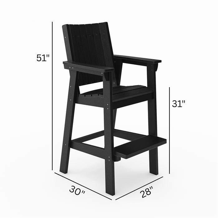 SoPoly Callaway Chair Bar High - Aqua Gear Supply