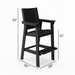SoPoly Callaway Chair Bar High - Aqua Gear Supply