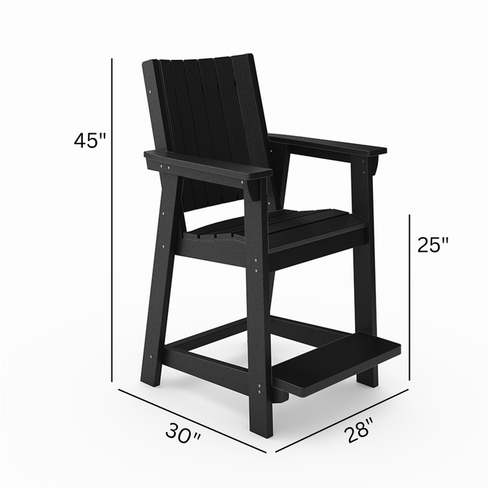 SoPoly Callaway Chair Counter High - Aqua Gear Supply
