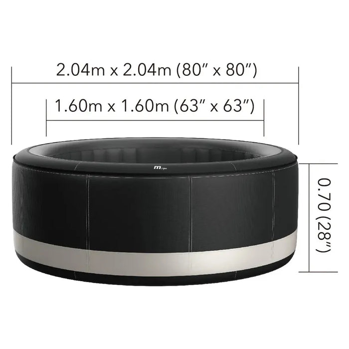 MSPA CAMARO, PREMIUM SERIES, Inflatable Hot Tub & Spa, 138 Air Bubble System, One Piece Quick Setup, Round - 6 Persons - Aqua Gear Supply