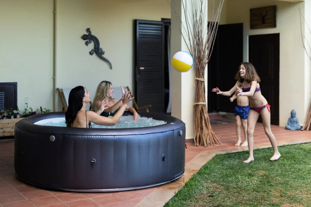 MSPA, CARLTON, MUSE SERIES, Self-Inflatable Hot Tub & Spa, Hydromassage Jets & Air Bubble System, Round - 4 Persons