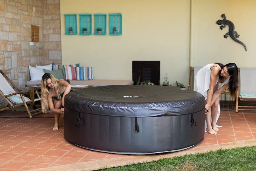 MSPA, CARLTON, MUSE SERIES, Self-Inflatable Hot Tub & Spa, Hydromassage Jets & Air Bubble System, Round - 4 Persons