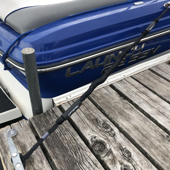 NautiCurl Bungee Boat Ropes - Shock Absorbing (2 Ropes)