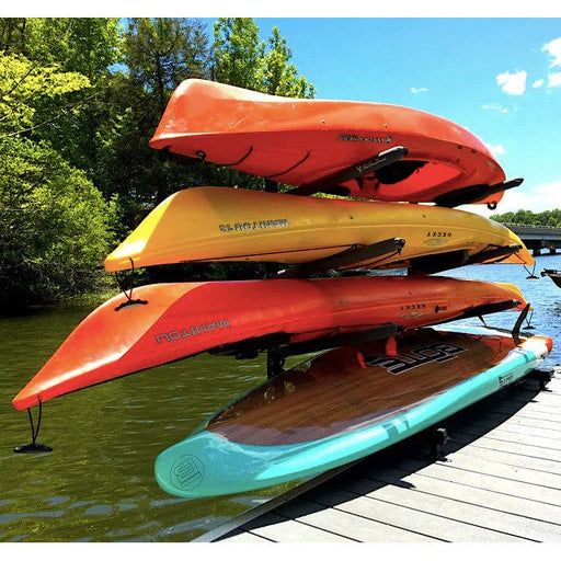 Chesapeake Kayak Storage | Adjustable Dock Rack | Over The Water | 4 Levels - Aqua Gear Supply