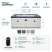 Garda | 4/6-Person Eco Foam Hot Tub | Square | Built-In Integrated Heater - Aqua Gear Supply