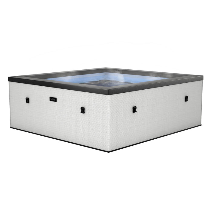 Garda | 4/6-Person Eco Foam Hot Tub | Square | Built-In Integrated Heater