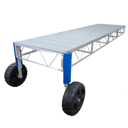 Portable platform with wheels on a white background