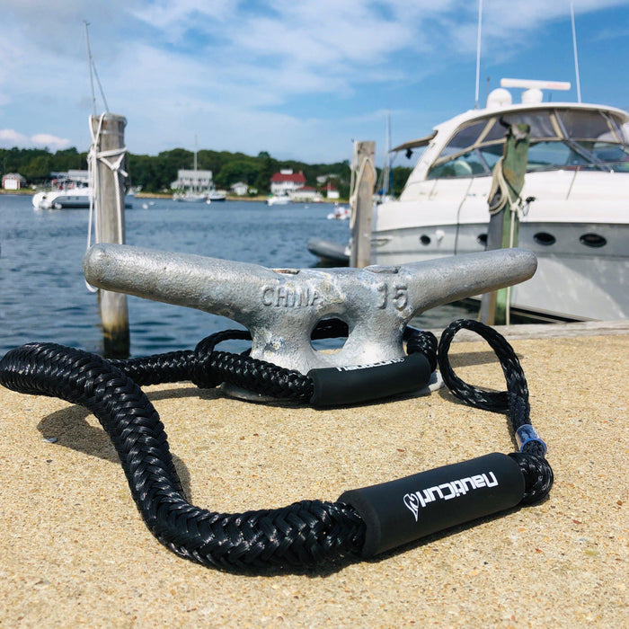 NautiCurl Bungee Boat Ropes - Shock Absorbing (2 Ropes)