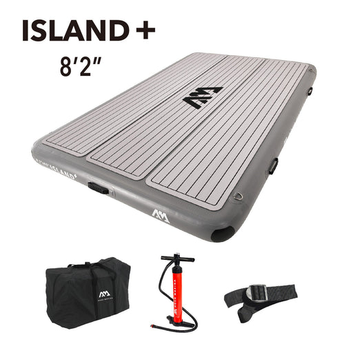 Aqua Marina ISLAND+ 8'2" Inflatable Air Platform Boat - Aqua Gear Supply