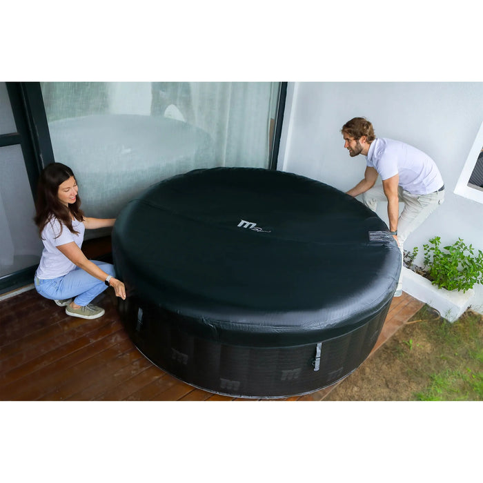 MSPA, STARRY, COMFORT SERIES, Inflatable Hot Tub & Spa, 138 Air Bubble System, LED, One Piece Quick Setup, Round - 6 Persons - Aqua Gear Supply 