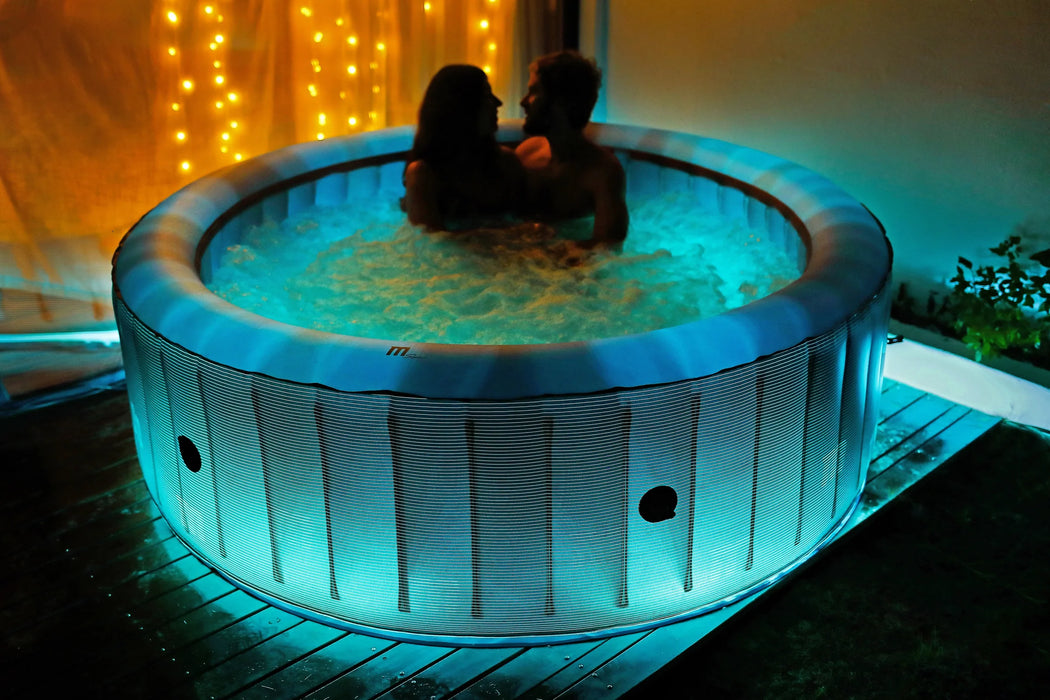 MSPA, STARRY, COMFORT SERIES, Inflatable Hot Tub & Spa, 138 Air Bubble System, LED, One Piece Quick Setup, Round - 6 Persons