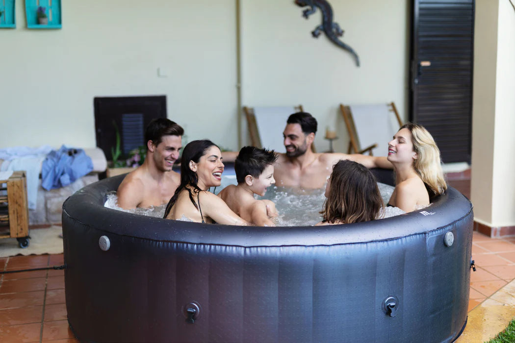 MSPA, CARLTON, MUSE SERIES, Self-Inflatable Hot Tub & Spa, Hydromassage Jets & Air Bubble System, Round - 4 Persons